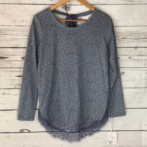 NWT LC Lauren Conrad LongSleeve Floral Top Sz XS